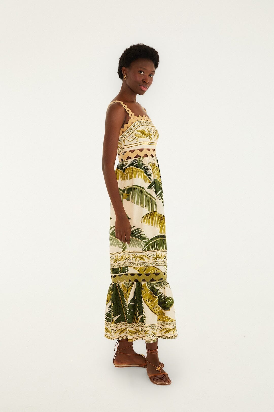 TRANCOSO SAND ÄRMELLOSES MAXIKLEID