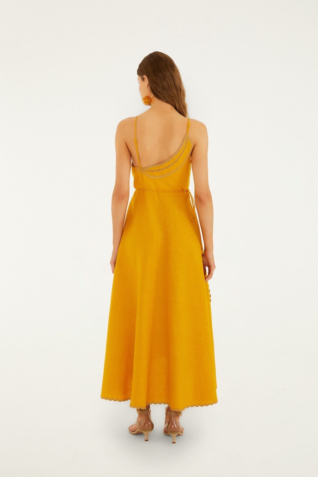Yellow Bananas Euroflax™ Premium Leinen-Maxi-Wickelkleid