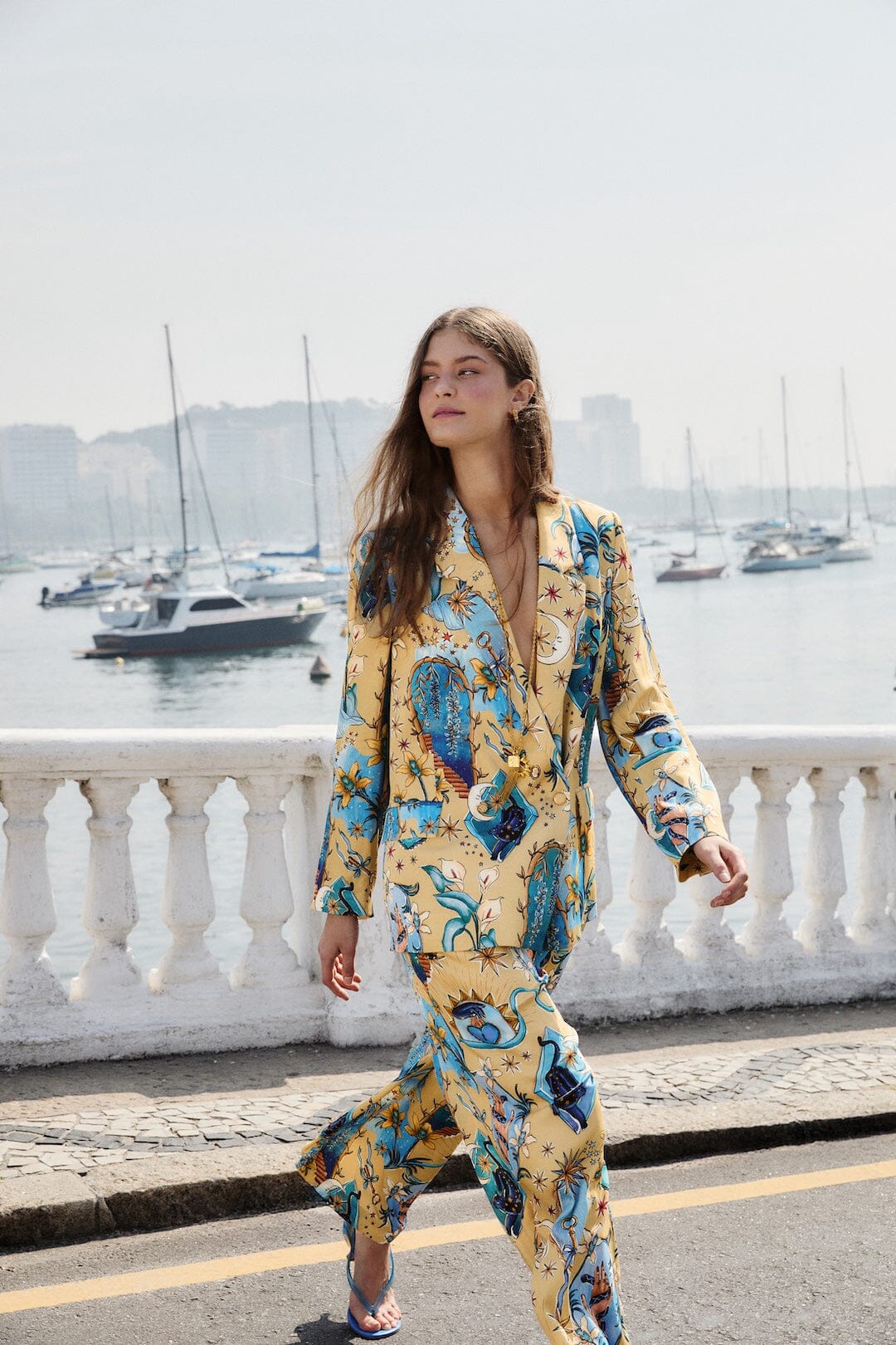 Sand Mystical Wide-Leg Lenzing Ecovero Viscose Pants