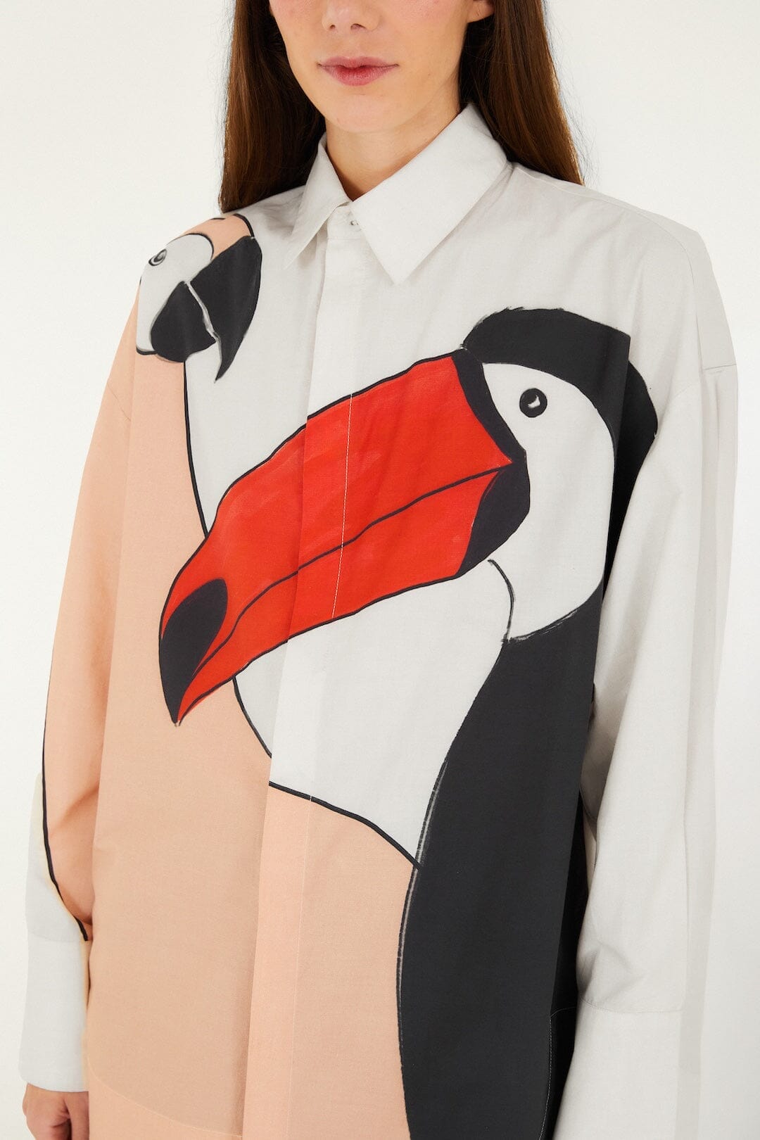 Graphic Birds Organic Cotton Shirt