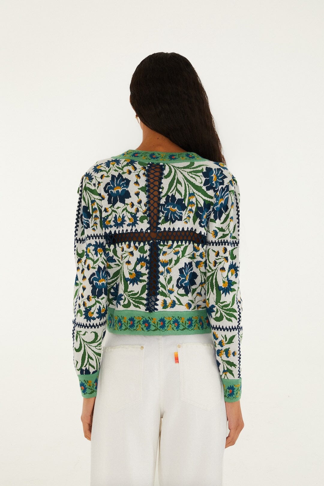Cardigan en maille boutonnée Manoela Off-White