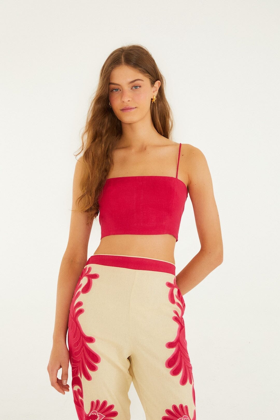 Pink Spring Arabesc Cutwork Lenzing Ecovero Euroflax Kimono