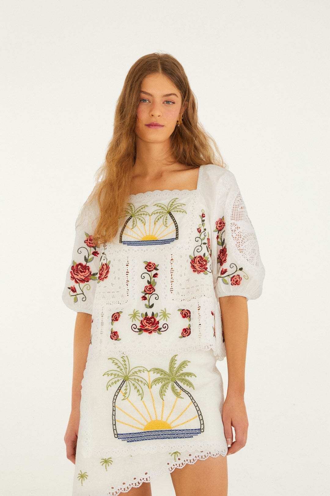TROPI OFF-WHITE SCHAL KURZARM