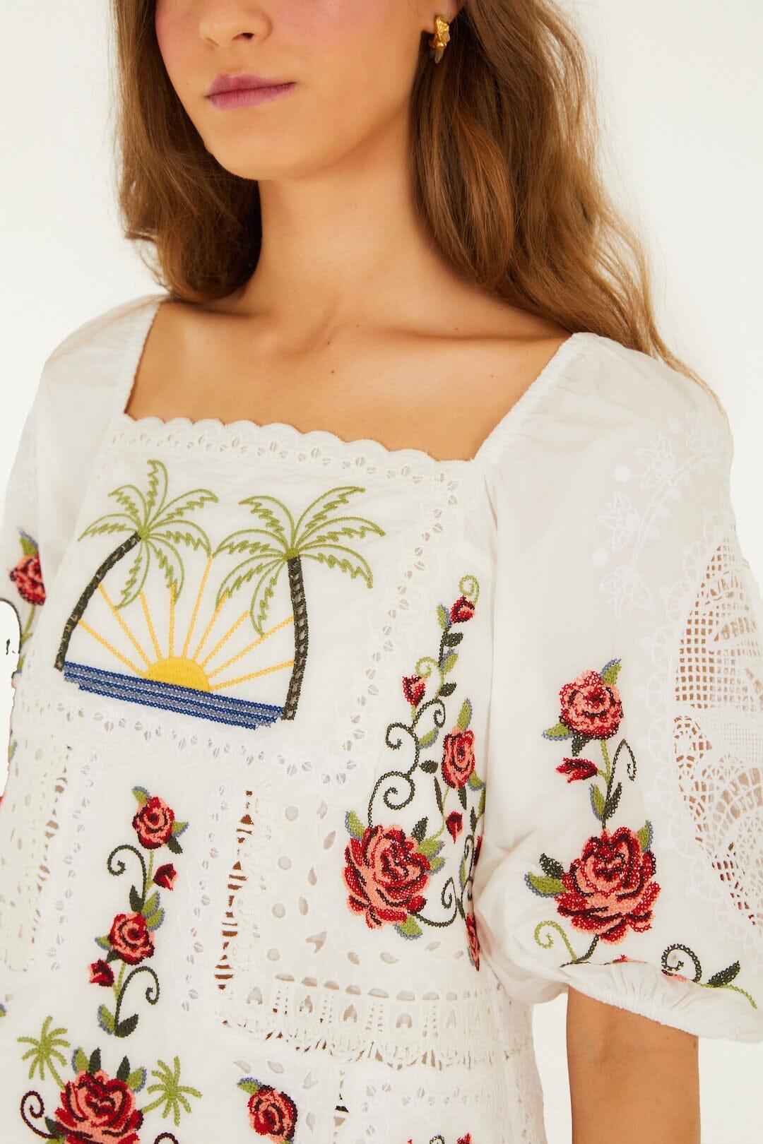 TROPI OFF-WHITE SCHAL KURZARM