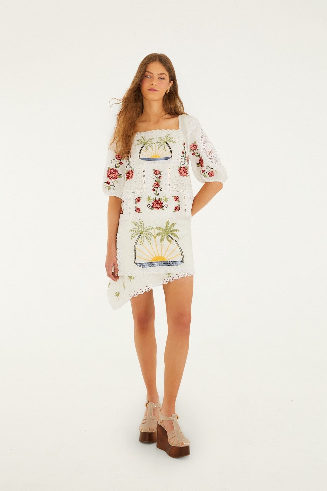 TROPI OFF-WHITE SCHAL KURZARM