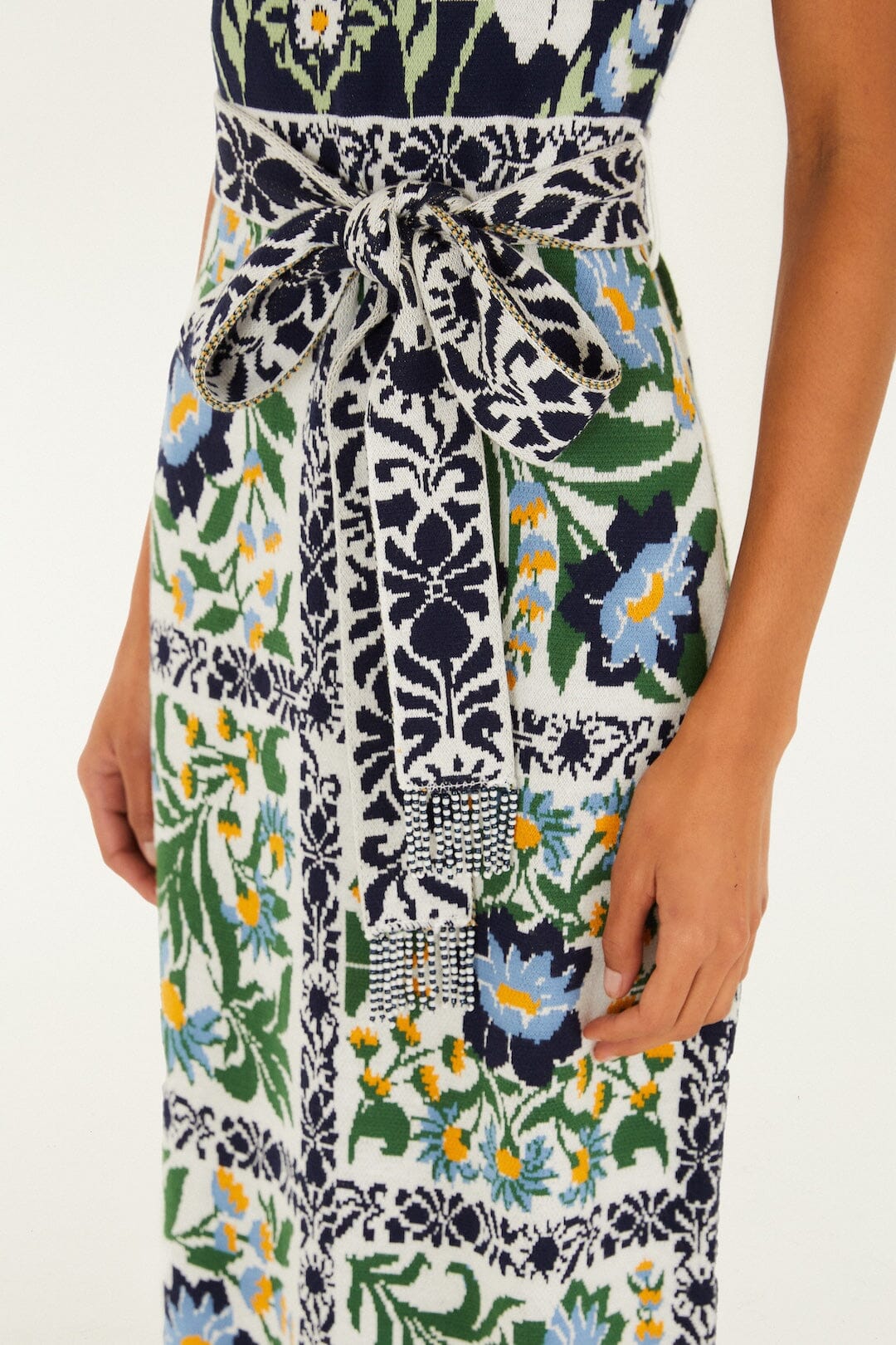 MANOELA STRICK-MIDI-KLEID