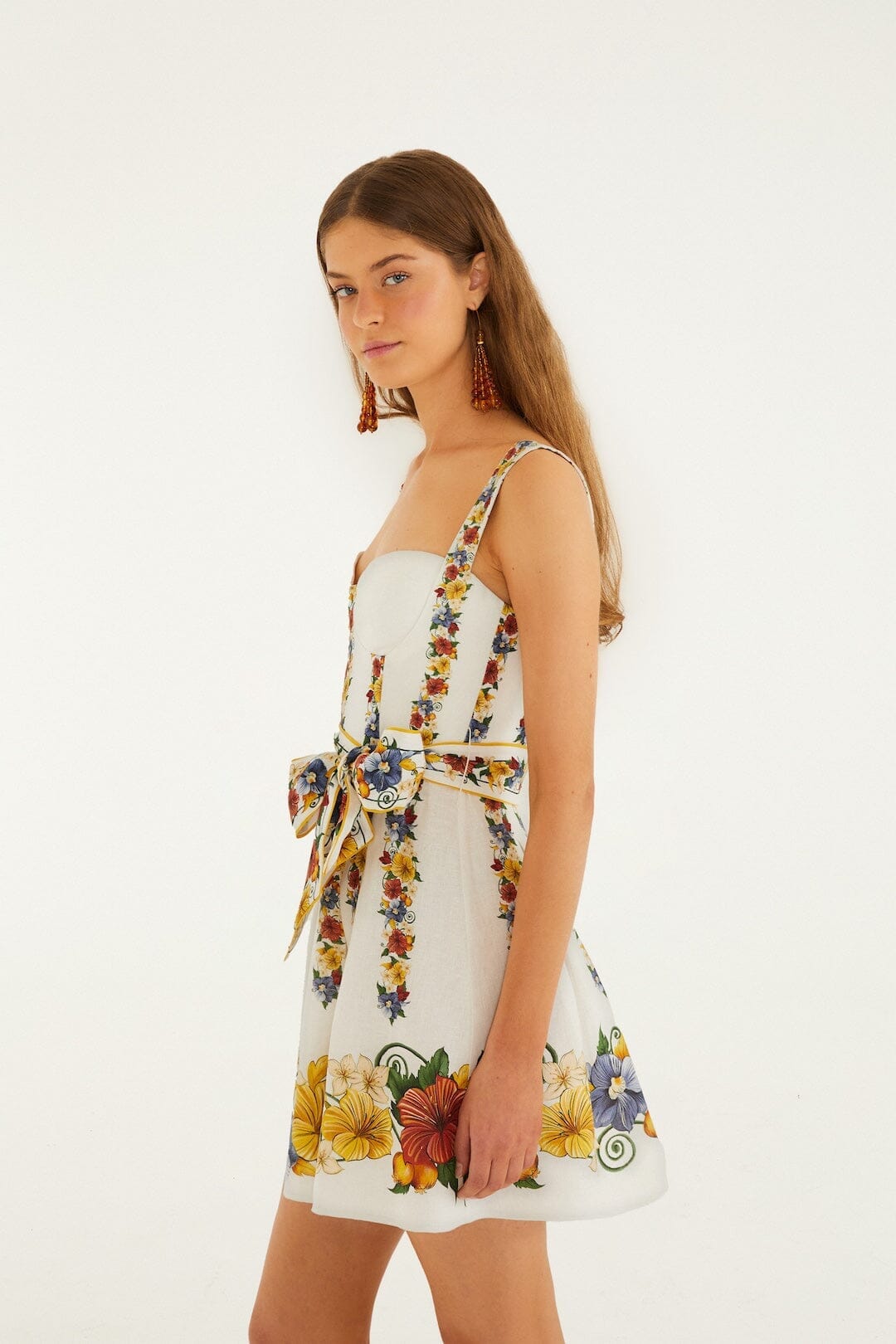 TROPI OFF-WHITE MINIKLEID