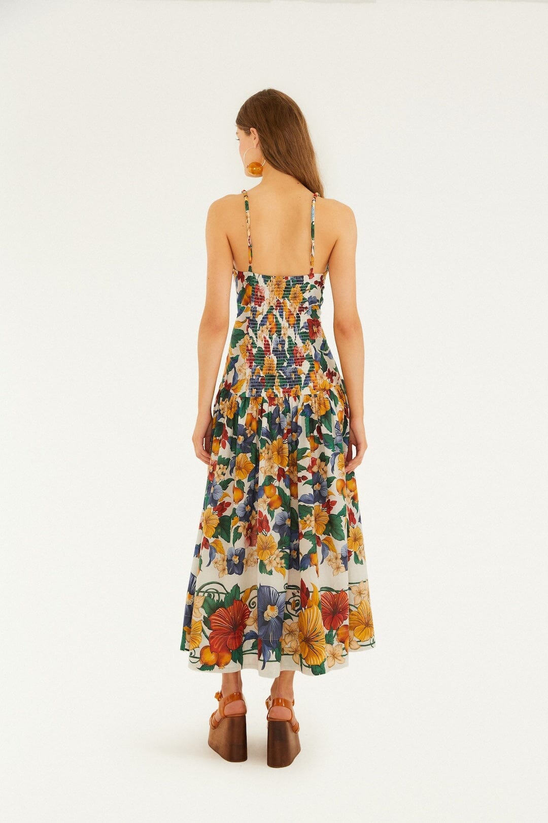TROPI OFF-WHITE ÄRMELLOSES MAXIKLEID