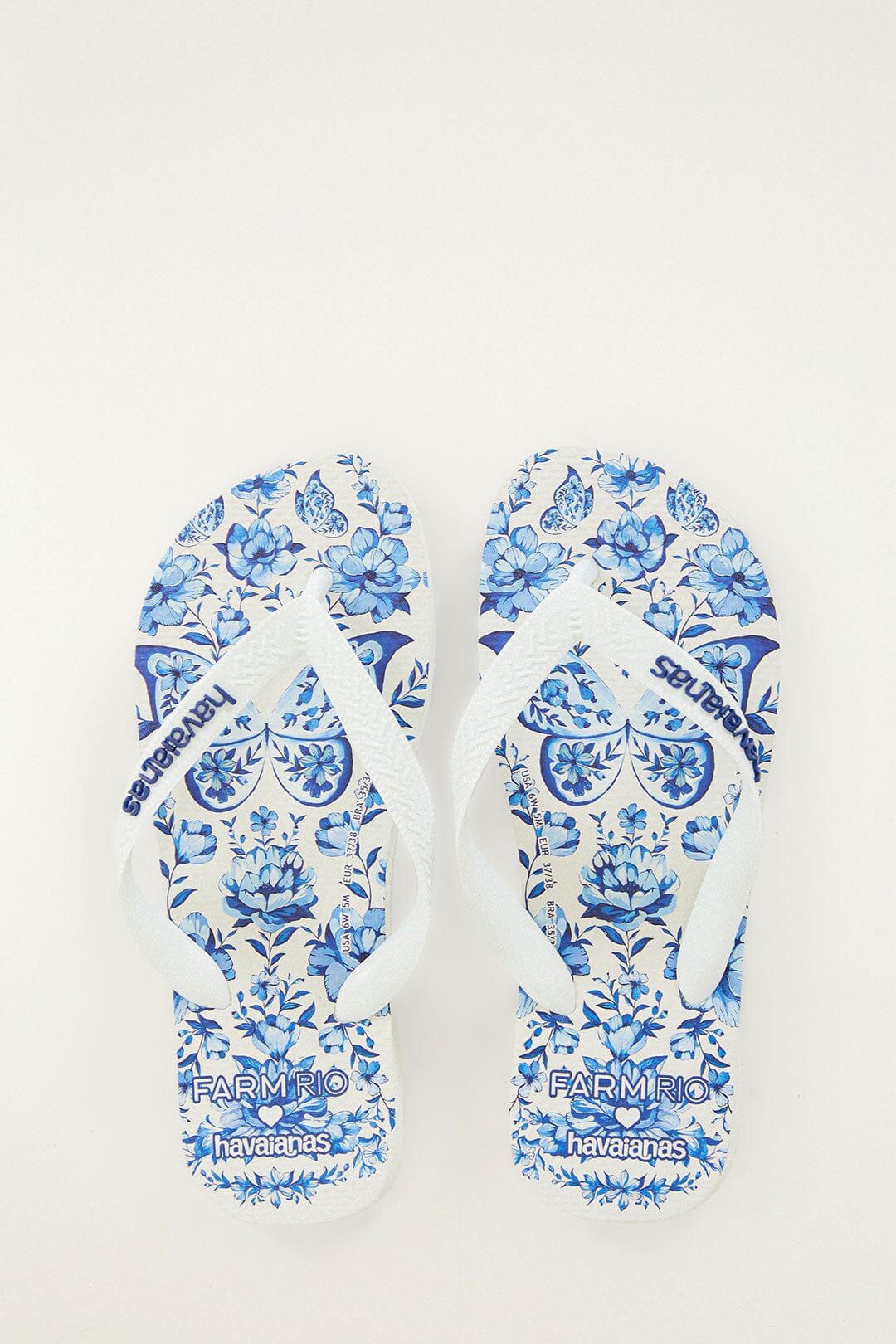 Havaianas de jardin en porcelaine