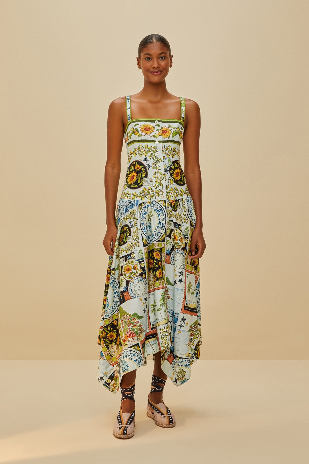 SANDALE ESPADRILLE À LACETS BLUSH