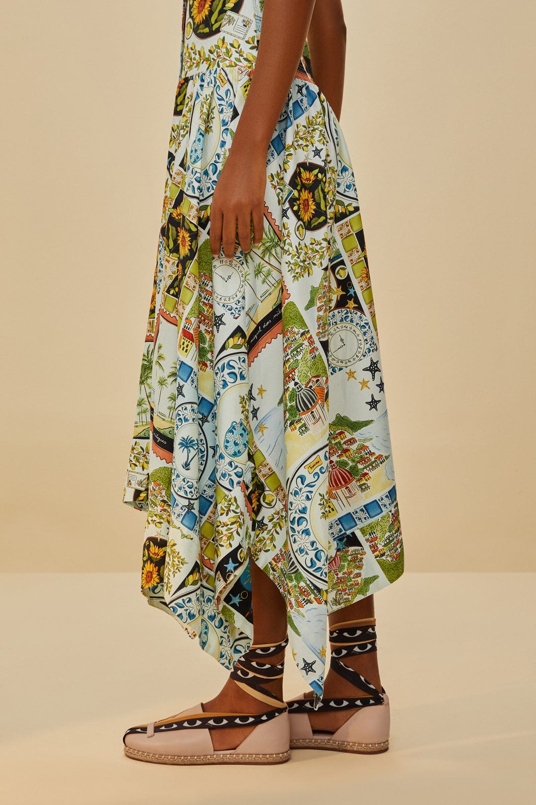 SANDALE ESPADRILLE À LACETS BLUSH