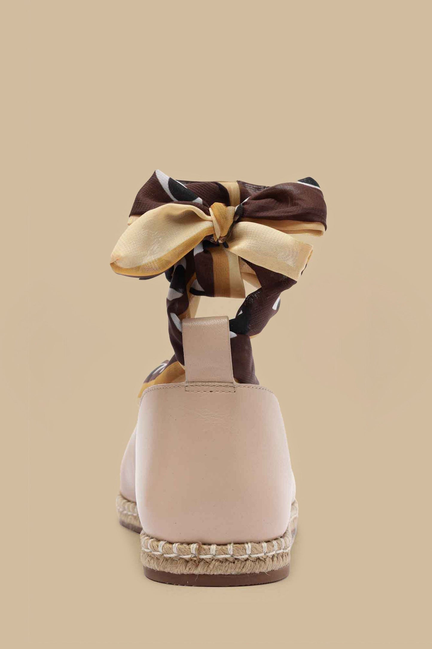 SANDALE ESPADRILLE À LACETS BLUSH