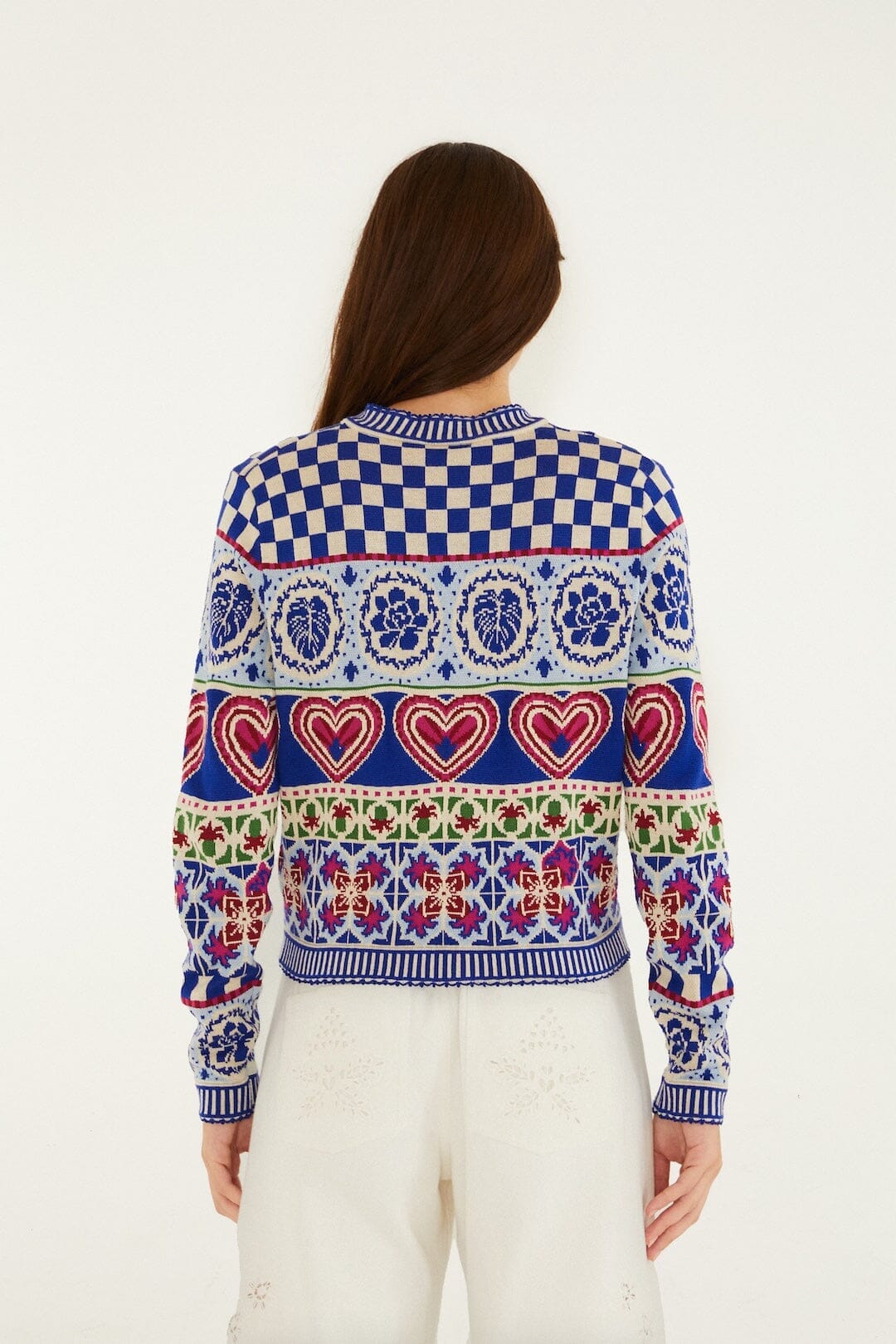 Rainbow Kaleidoscope Ainika Knit Cardigan
