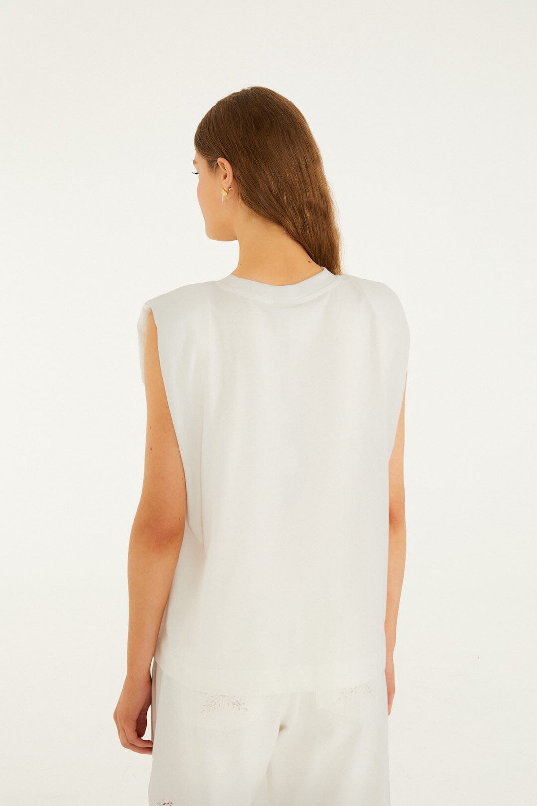 T-shirt en coton biologique à épaulettes Off-White Toucan Rio
