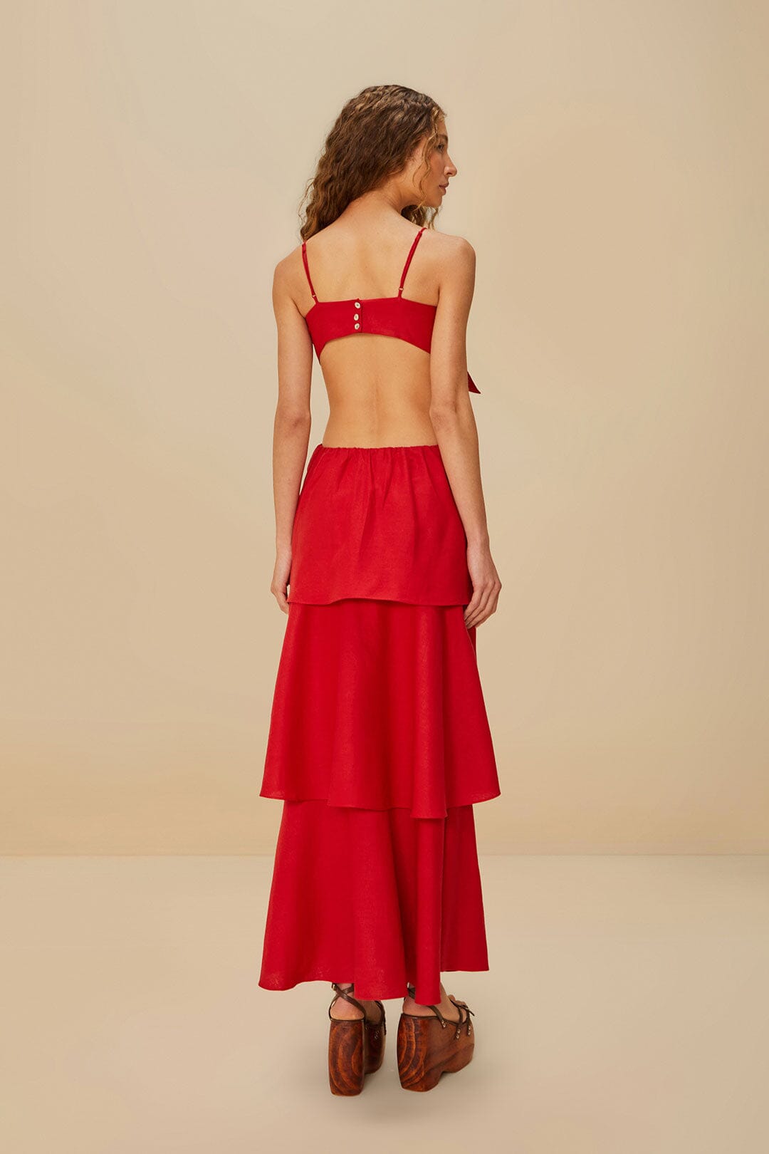 Red Flower Maxi Dress FARM Rio Red Flower Maxi Dress FARM Rio