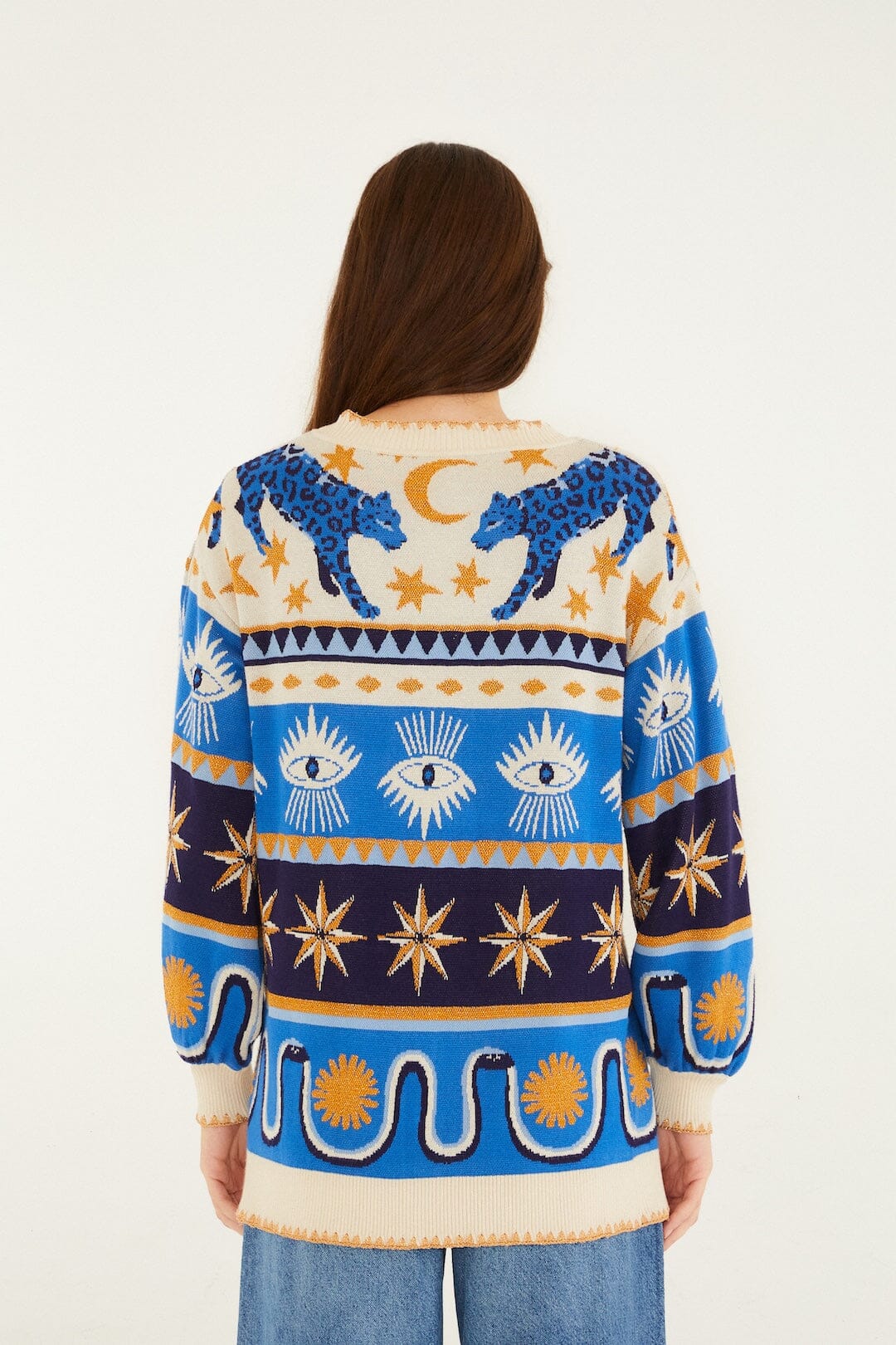 Mixed Mystical Ainika Buttoned Knit Cardigan