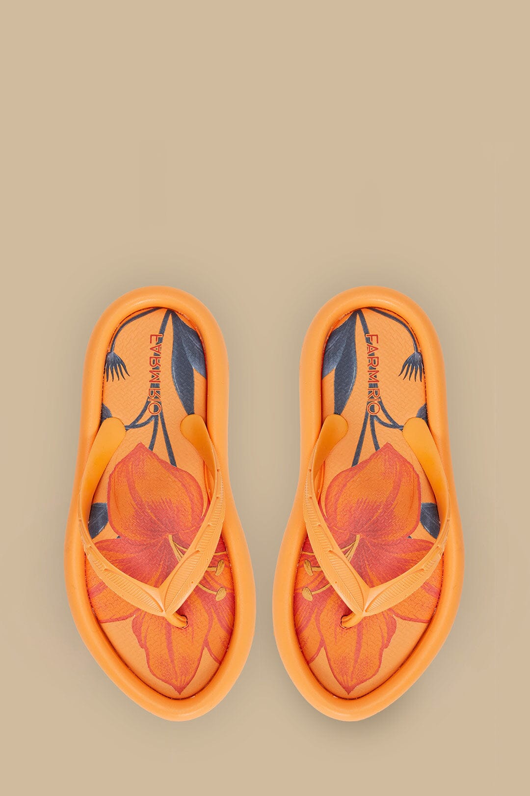 Orange California Canoe Flip Flop