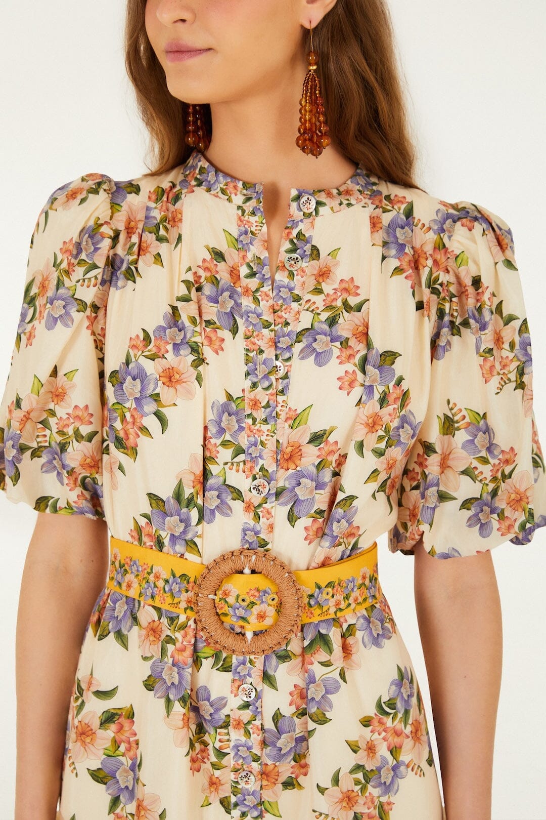 Robe mini rayée sable Hilo