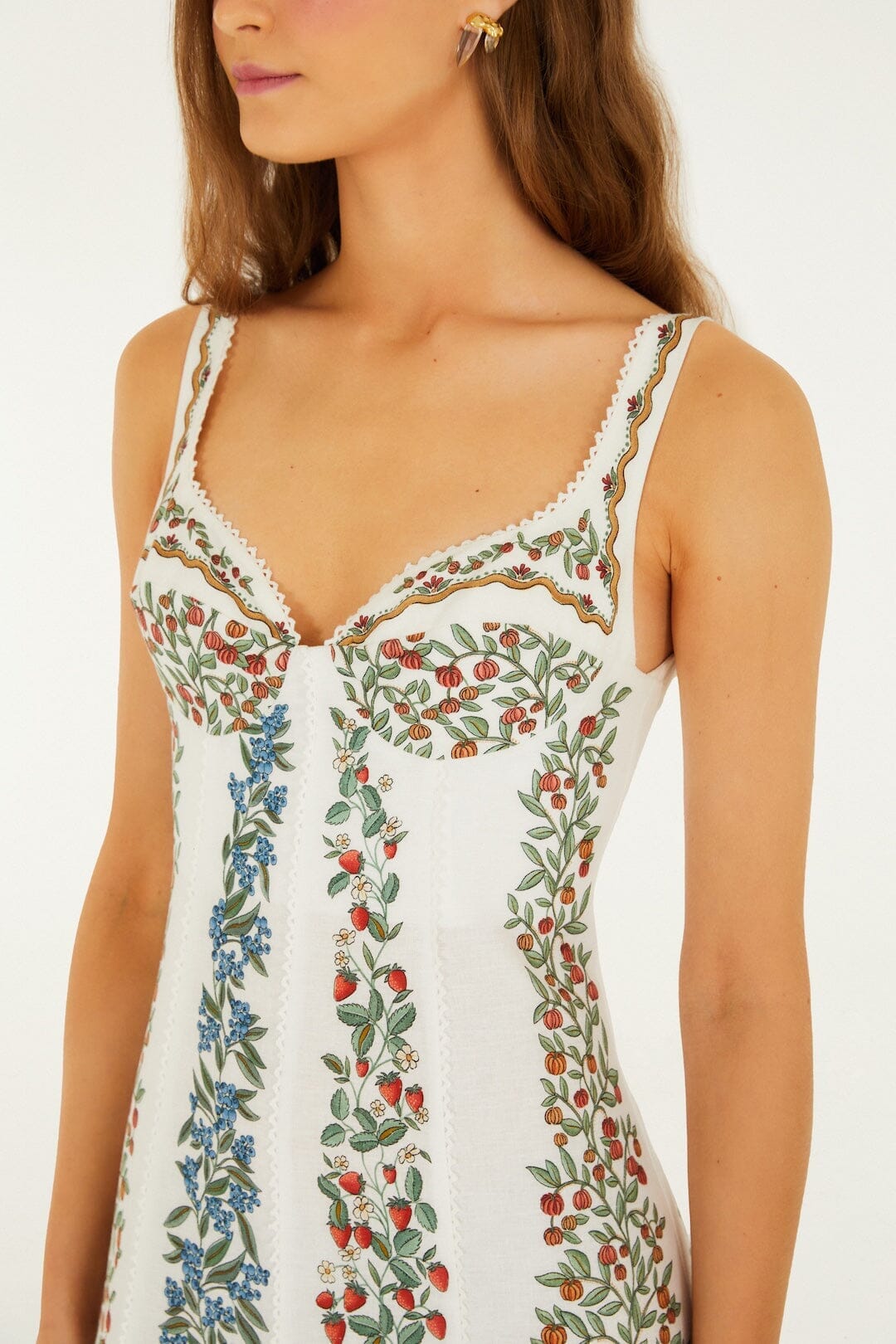 Robe longue Off-White Fruit Beauty Lenzing Ecovero Euroflax