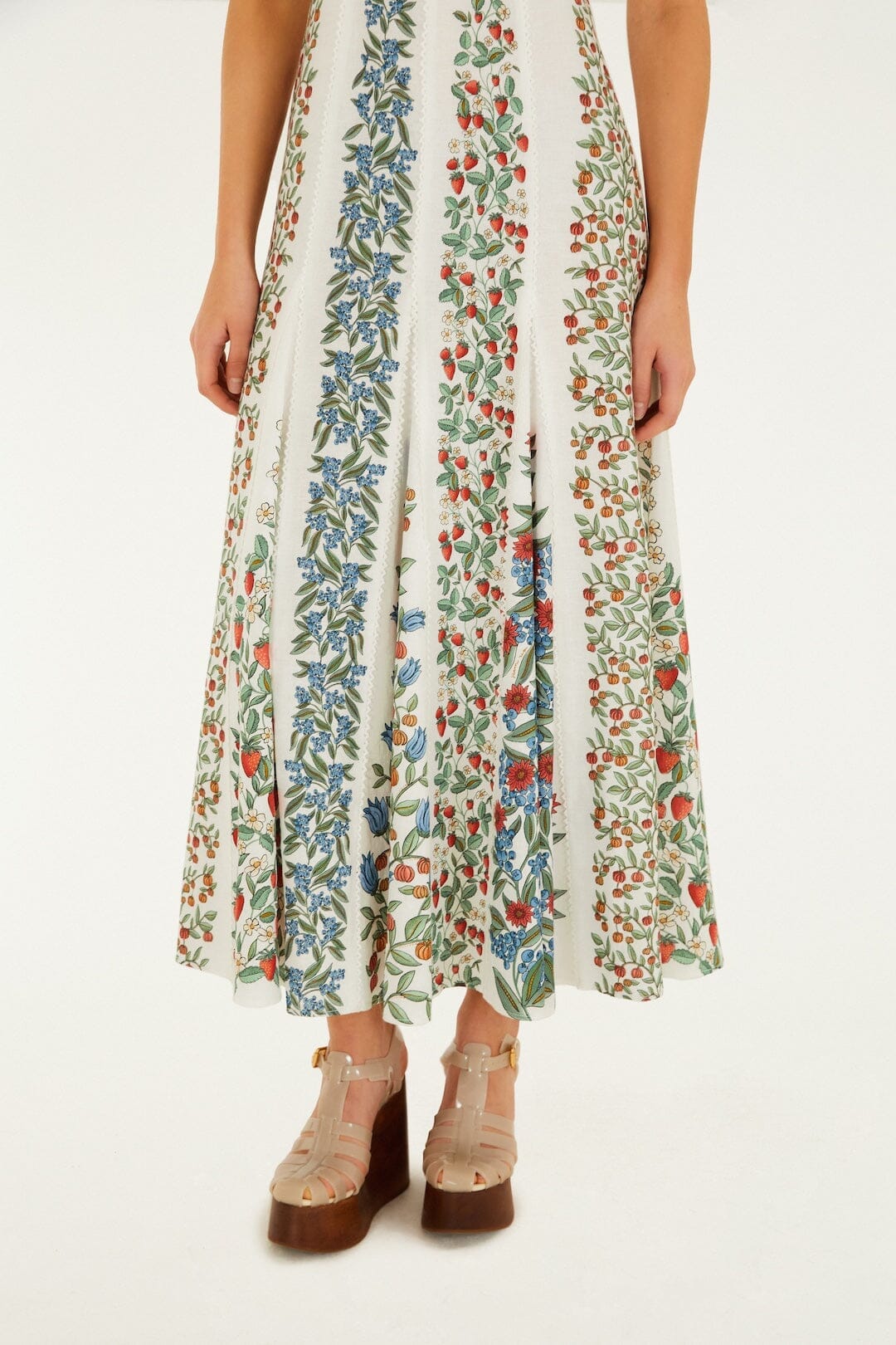 Robe longue Off-White Fruit Beauty Lenzing Ecovero Euroflax