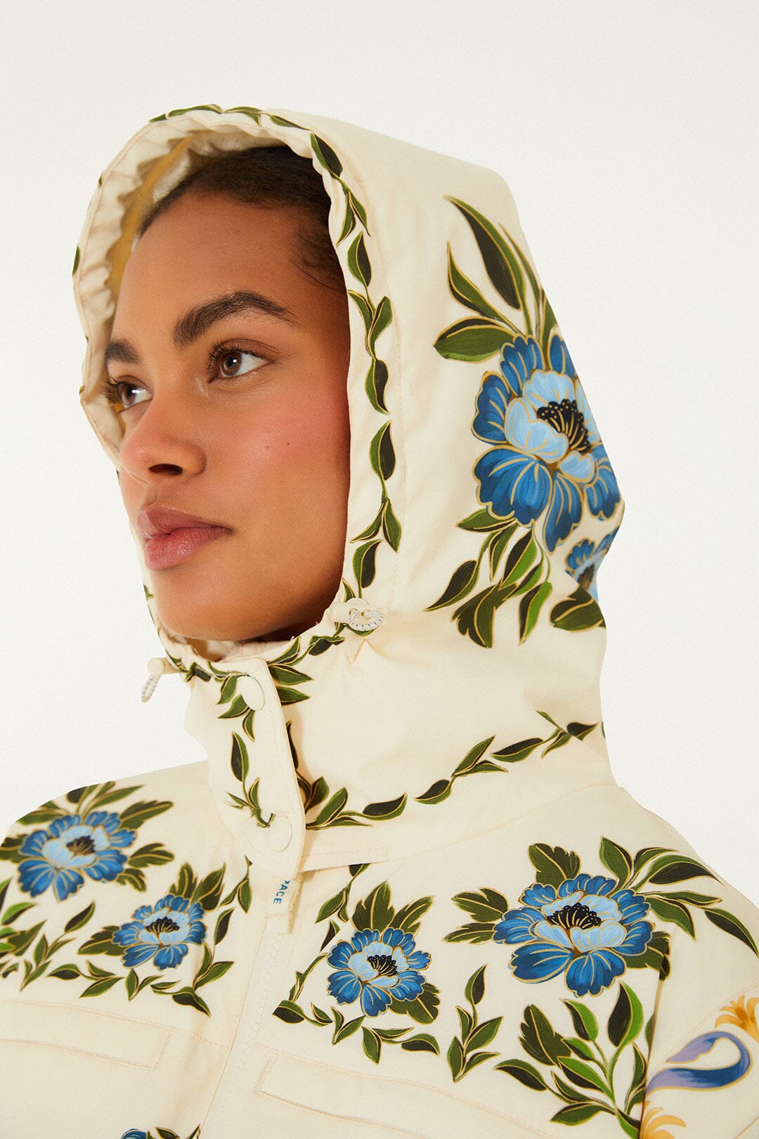 Off-White Winter Garden Hooded Belted Ski Jumpsuit