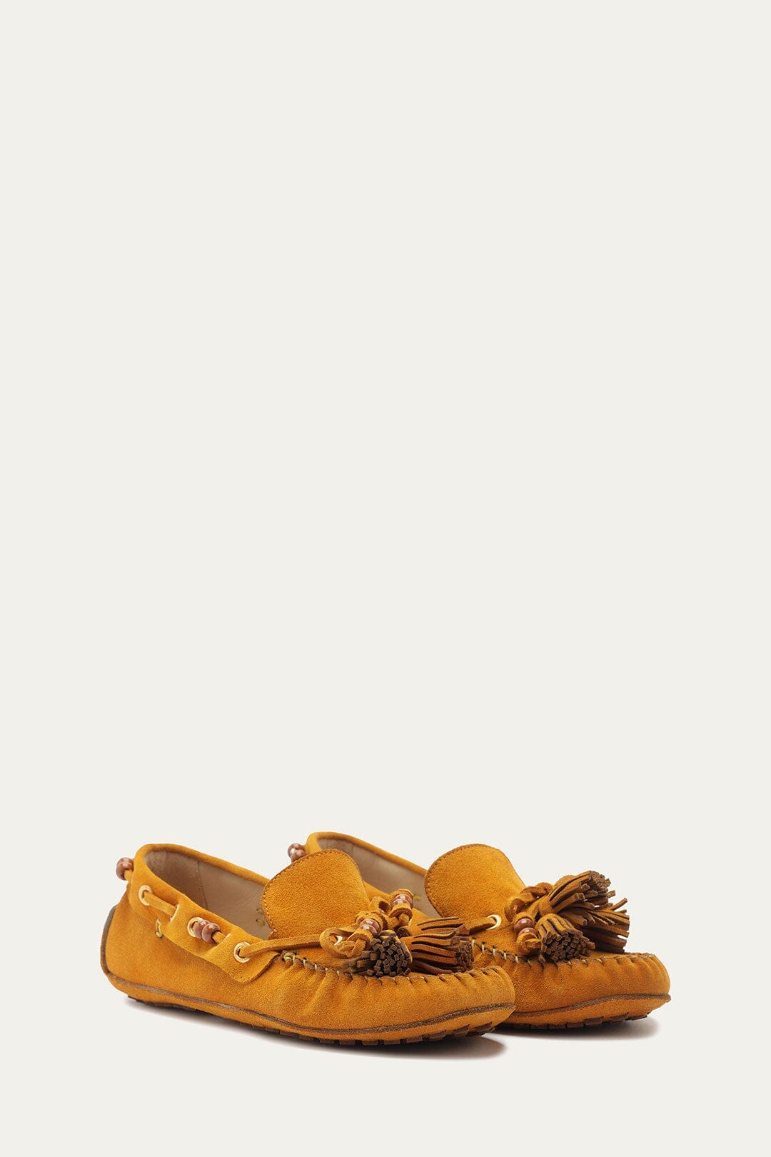 Caramel Tassel Suede Moccasin