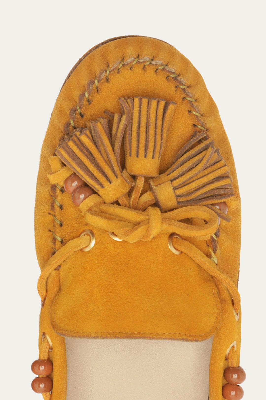 Caramel Tassel Suede Moccasin