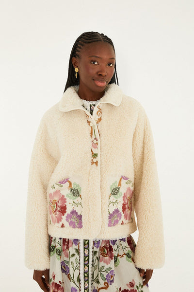FLOWER CLOQUET 美品☆プラダ JACKET Nichols Harvey | jacket silk-blend Floral-jacquard CHLOE ブルゾン ジャガード ジャケット・アウター