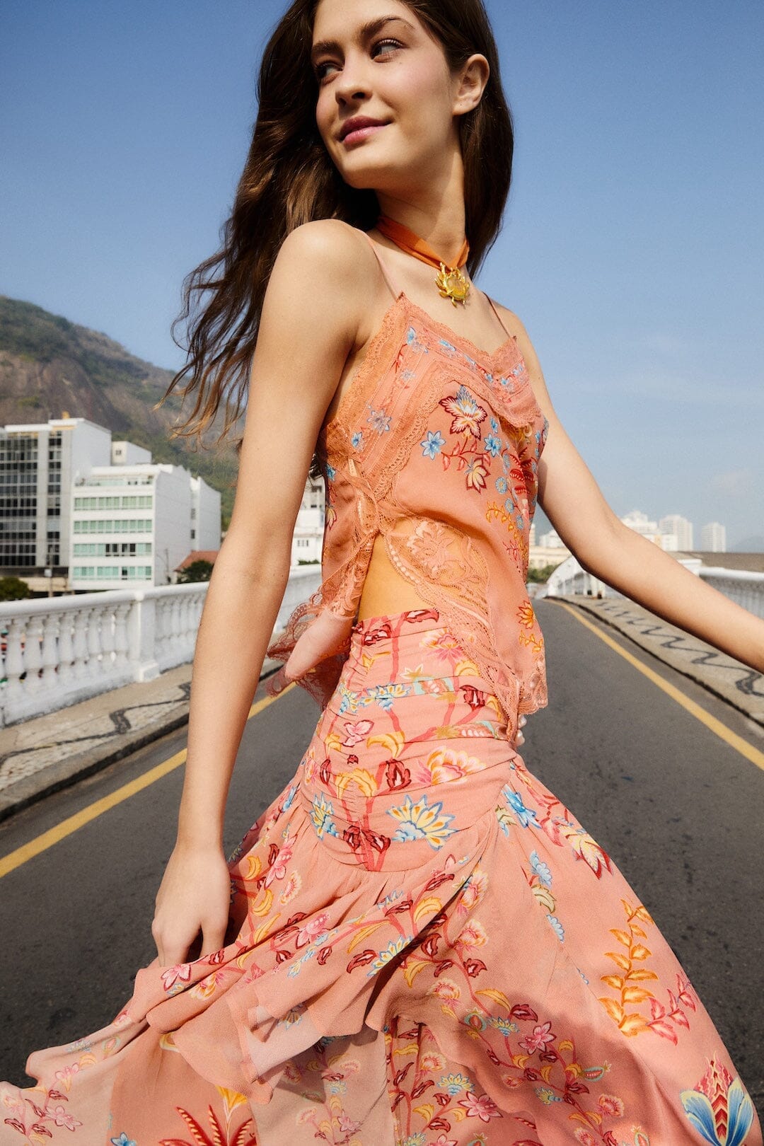 Blouse en dentelle rehaussée Moka Boho