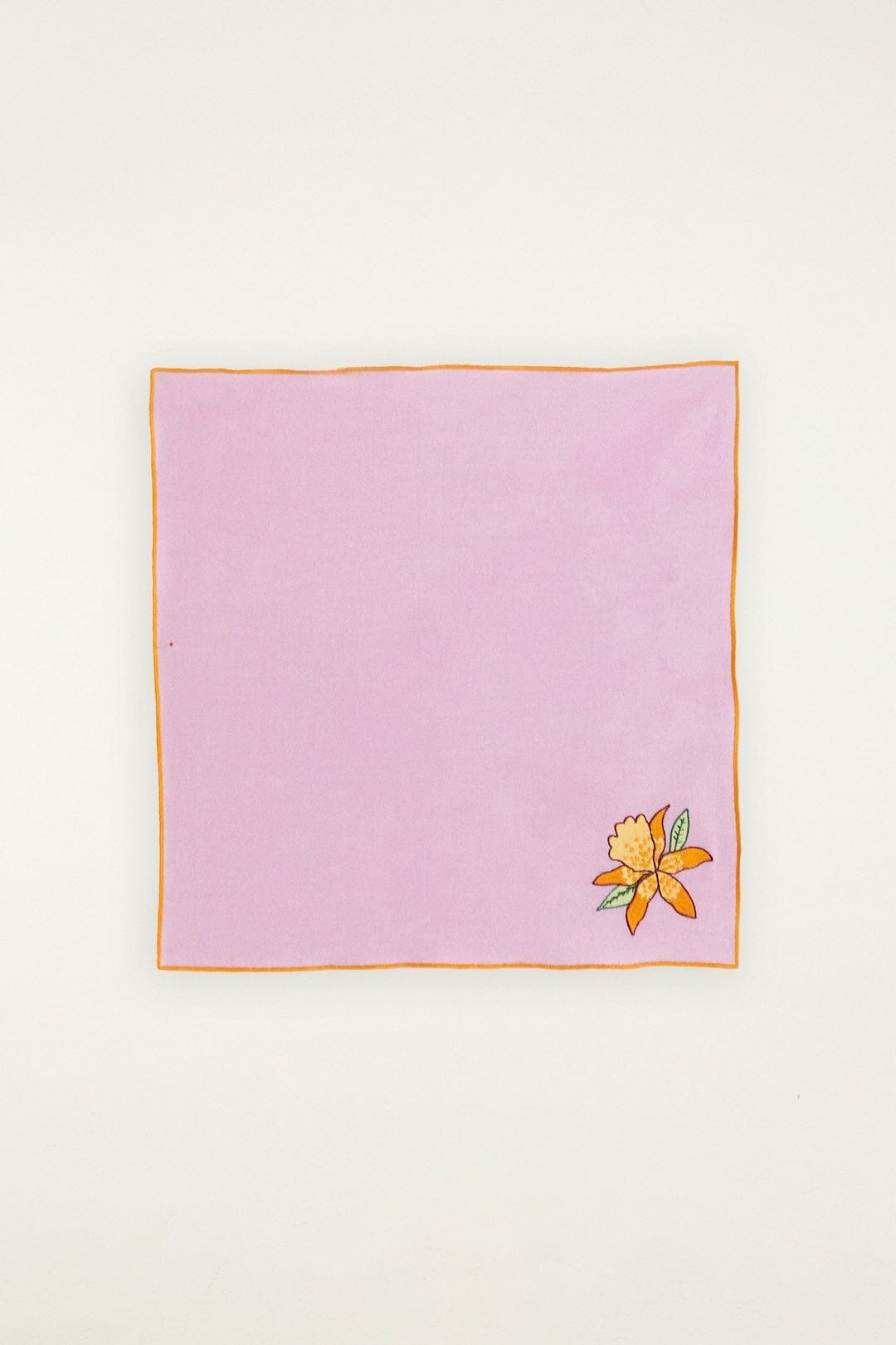 Floral Nature Embroidered Set Of 2 Cloth Napkins