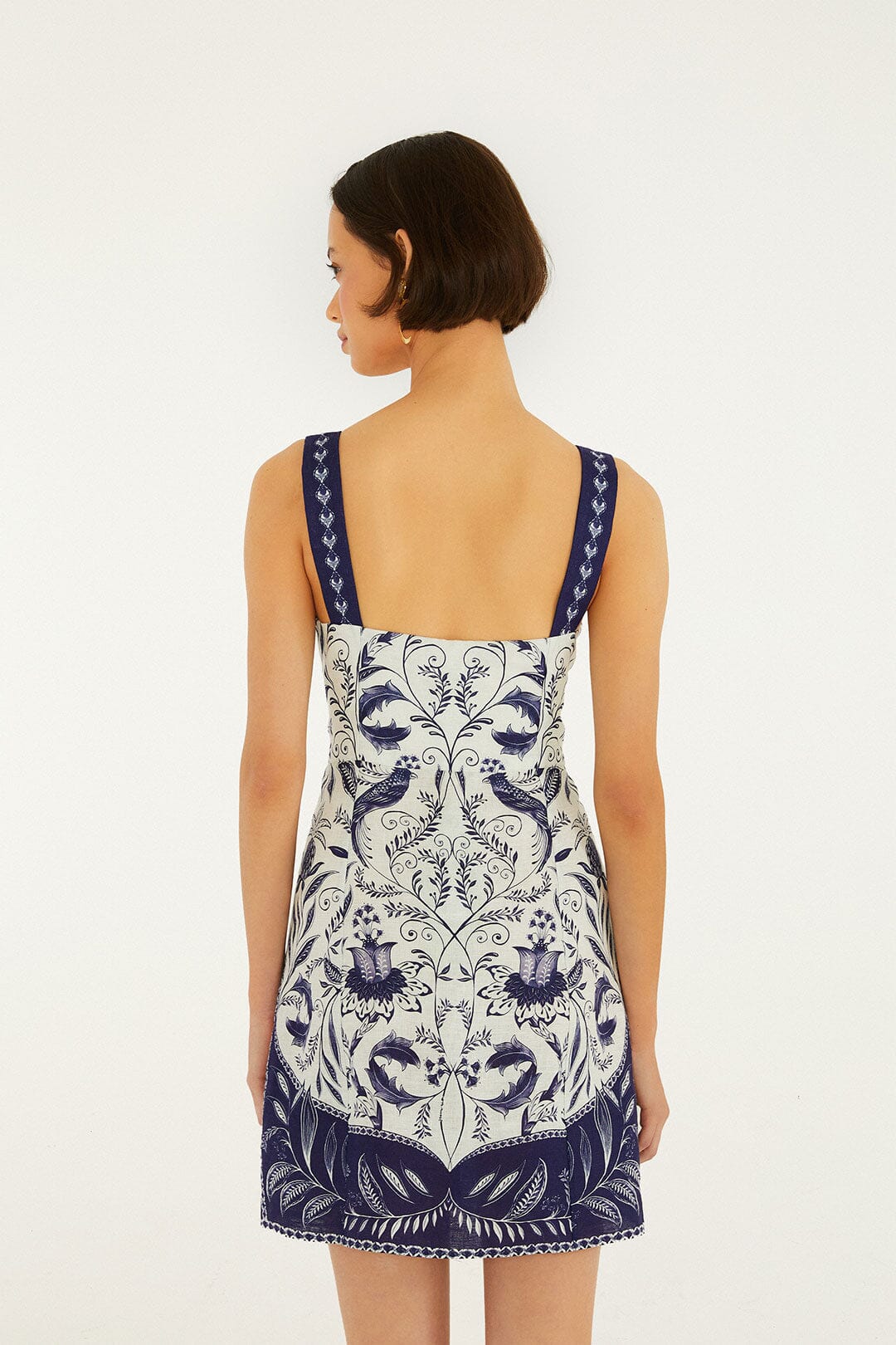 Mini-robe en lin de qualité supérieure Euroflax™ Nina Off-White