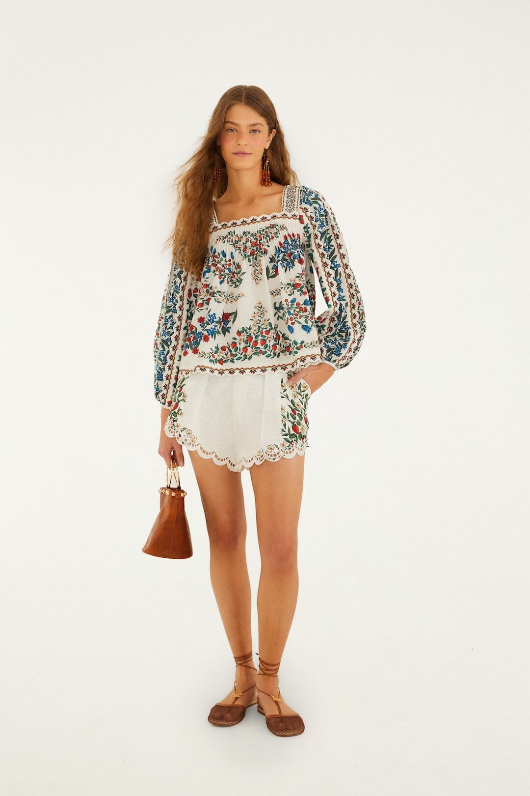 Off-White Fruit Beauty Euroflax™ Premium Leinen Richelieu Laufshorts