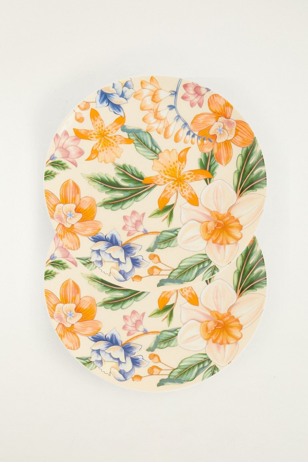 Floral Nature Set Of 2 Dinner Plates