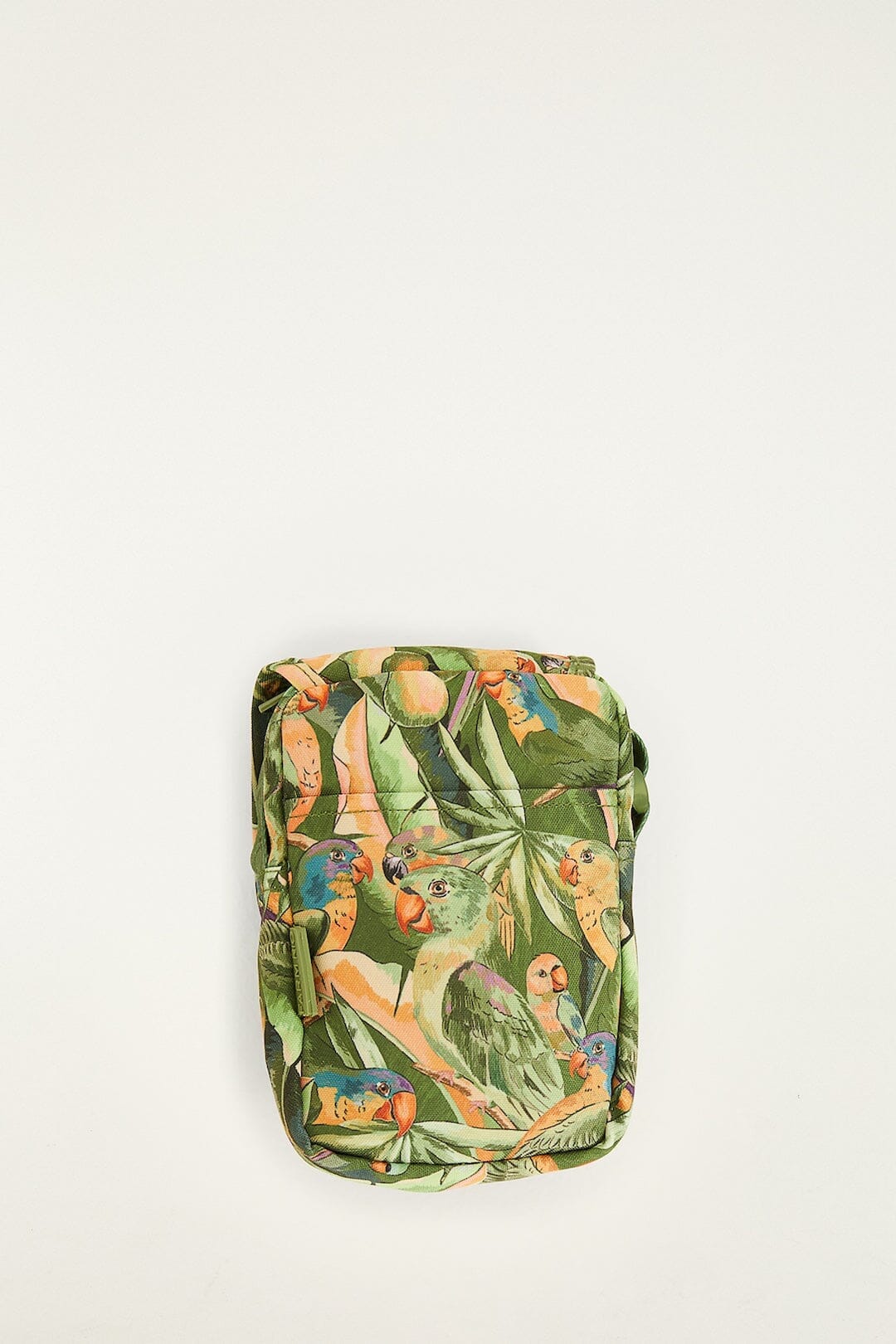 Green Bird Jungle Crossbody Bag