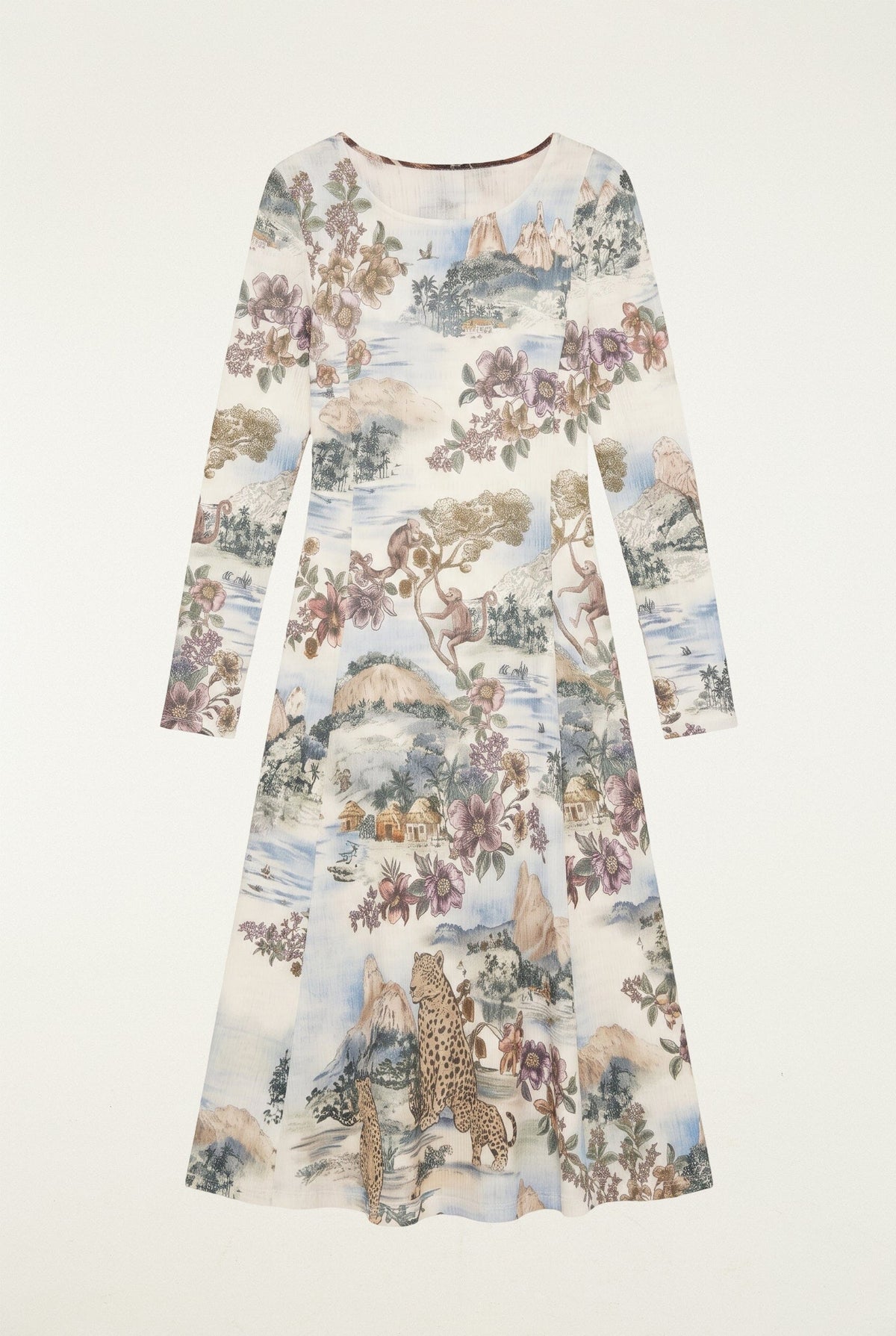 Vestido midi texturizado Toile De Rio