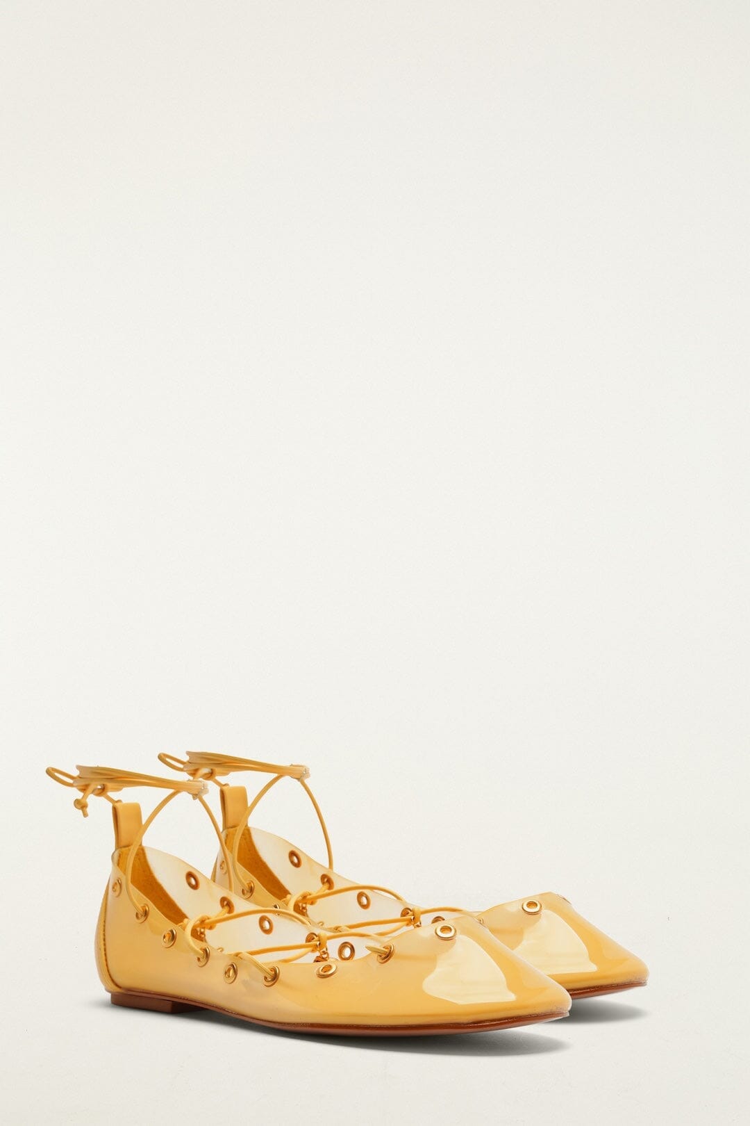Ballerines en gel à lacets Jaune Mer