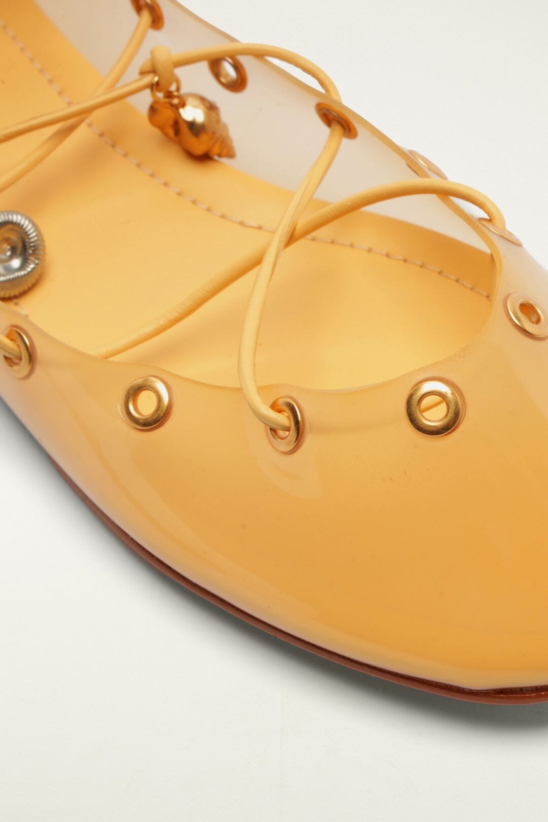 Ballerines en gel à lacets Jaune Mer