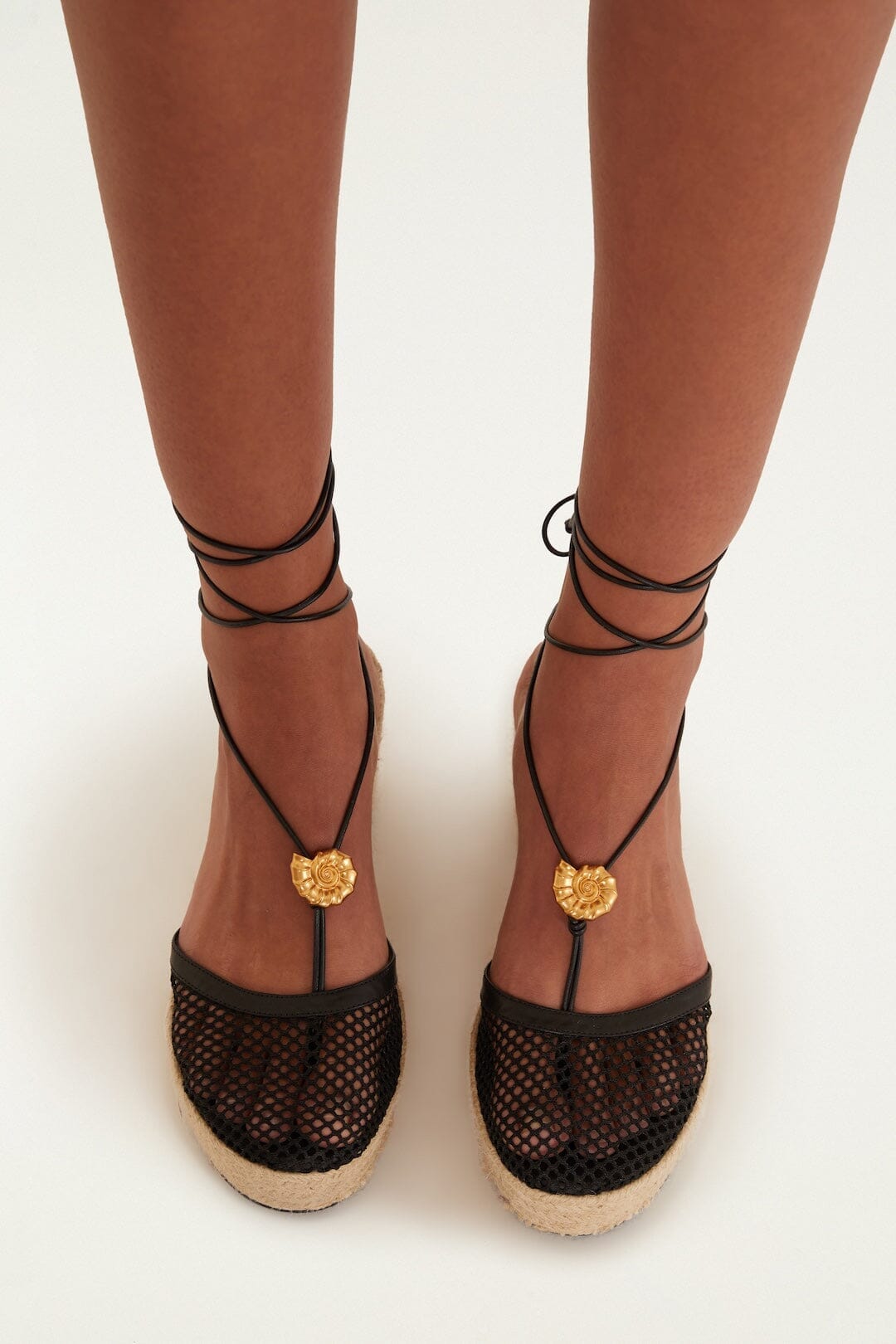 Espadrille mit Schnürung