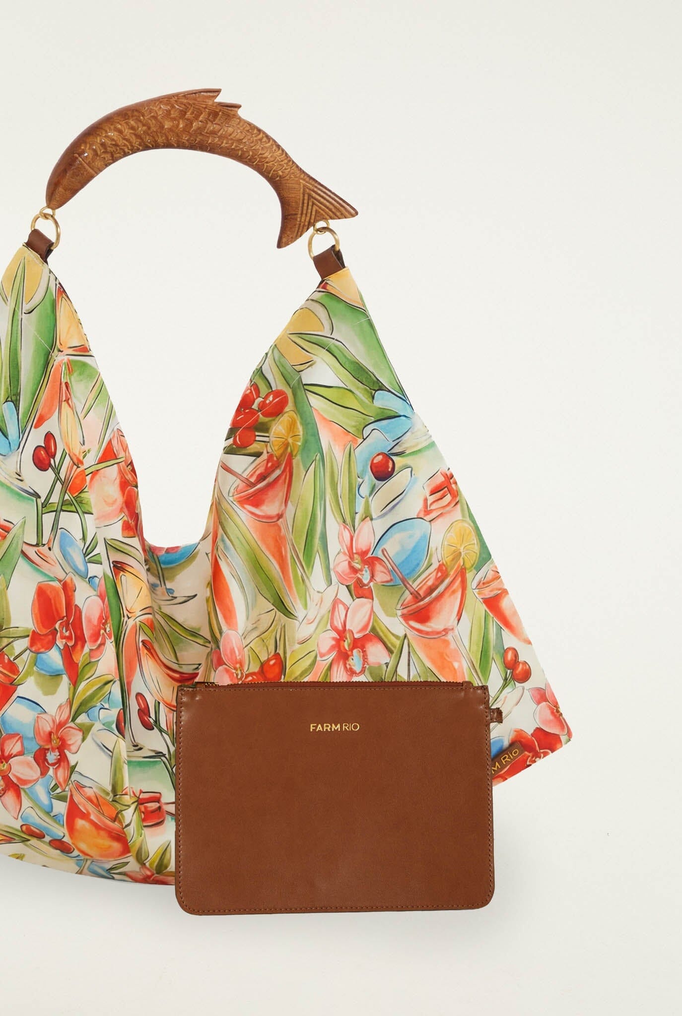Off-White Drinks Satin Mini Scarf Bag