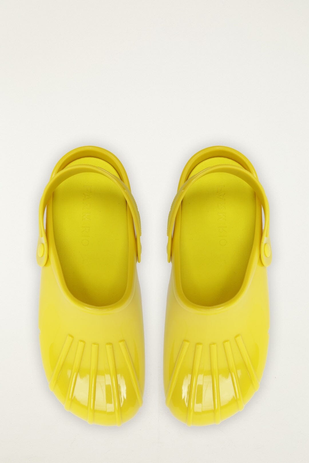 Yellow Monstera Slingback Rain Clog