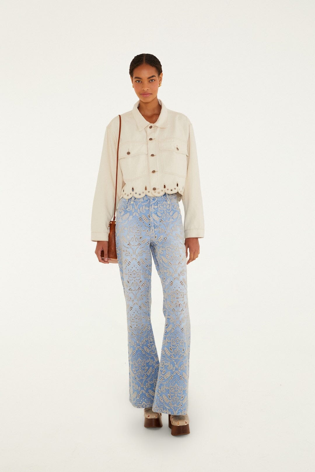 Beige Denim Canva Richelieu Jacket