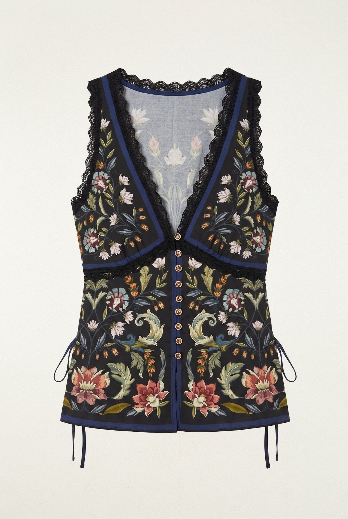 Blouse sans manches en dentelle Natalia
