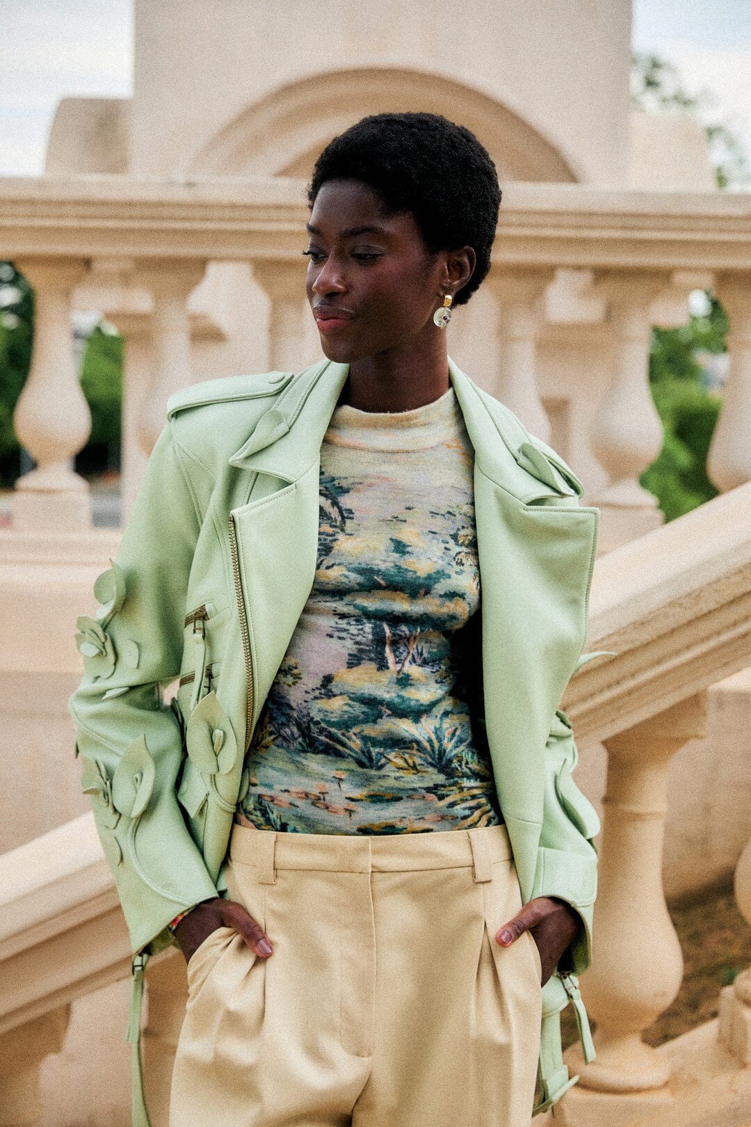 PETRICOR STRICK-LAYER-TOP