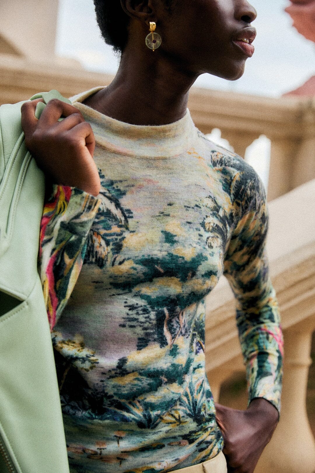 PETRICOR STRICK-LAYER-TOP