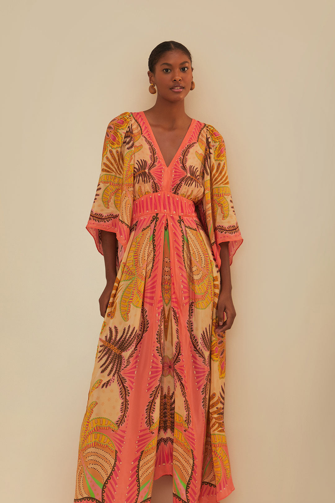 Sand Palms Scarf Maxi Dress