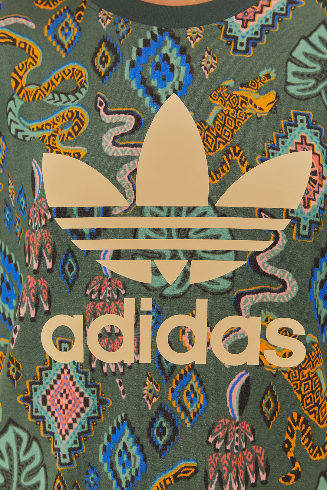 T-shirt vert Adidas Farm Rio