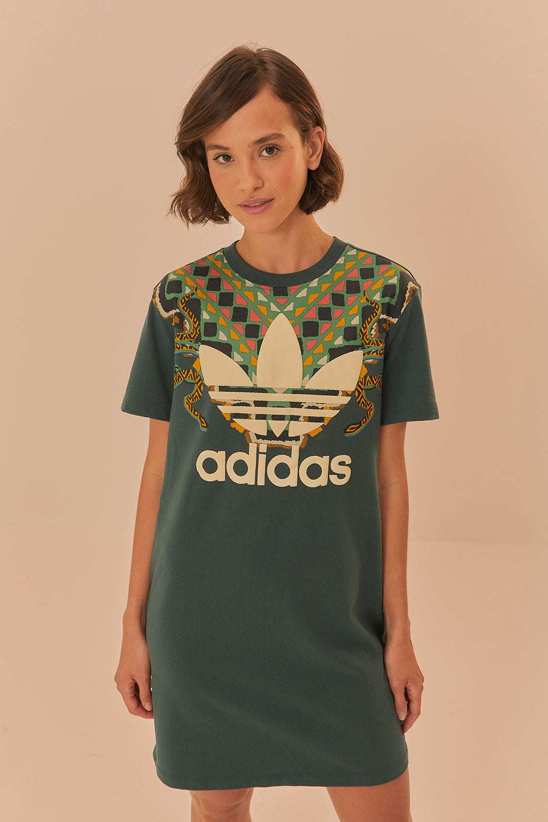 Green Adidas Farm Rio T-Shirt Dress