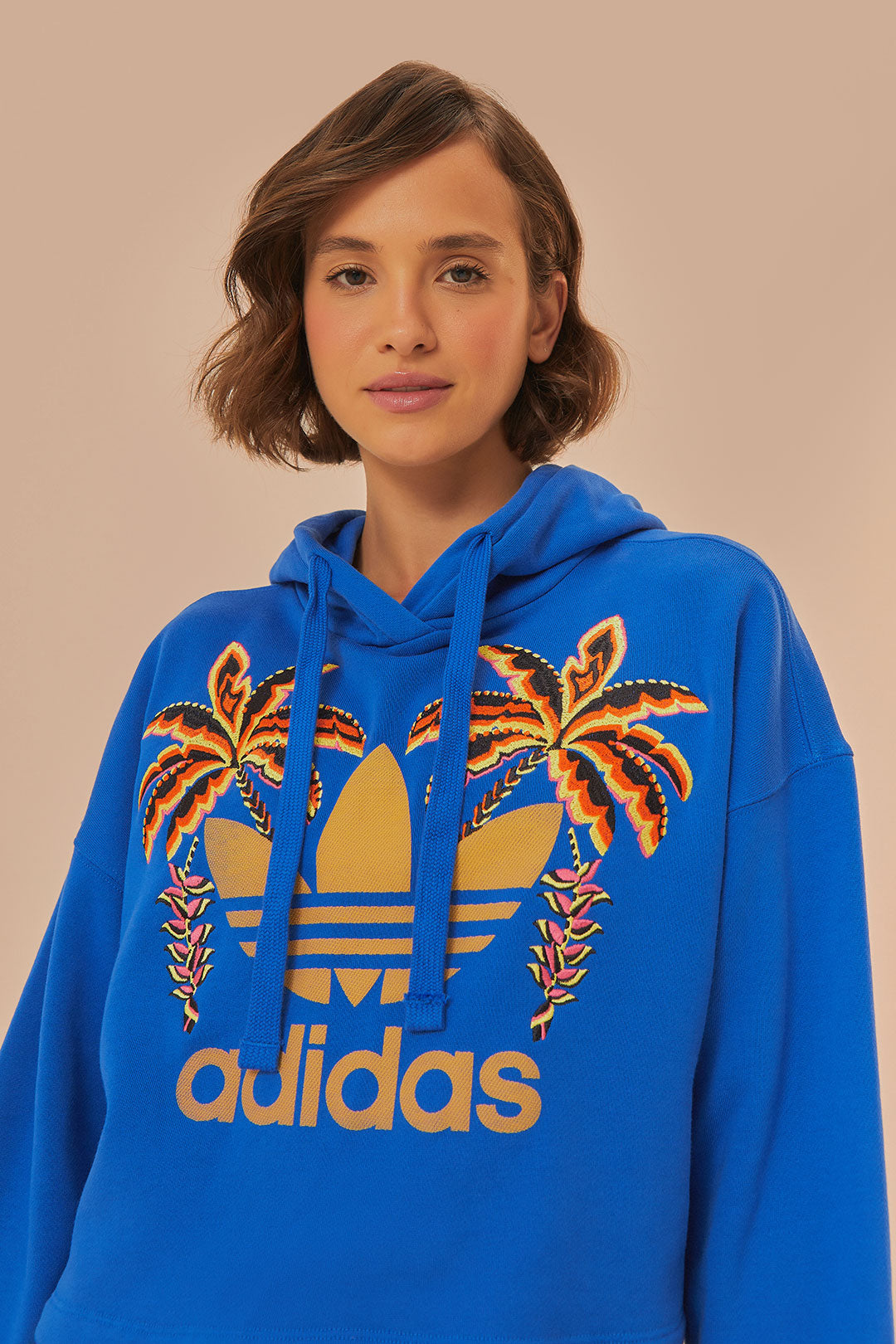 Sweat-shirt Adidas Farm Rio bleu