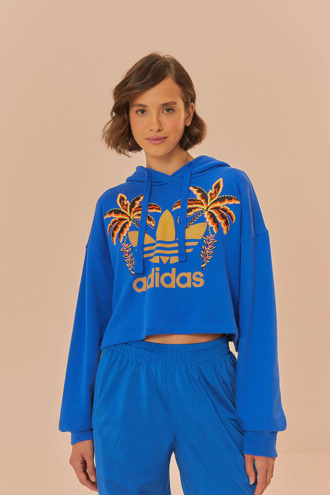 Sweat-shirt Adidas Farm Rio bleu