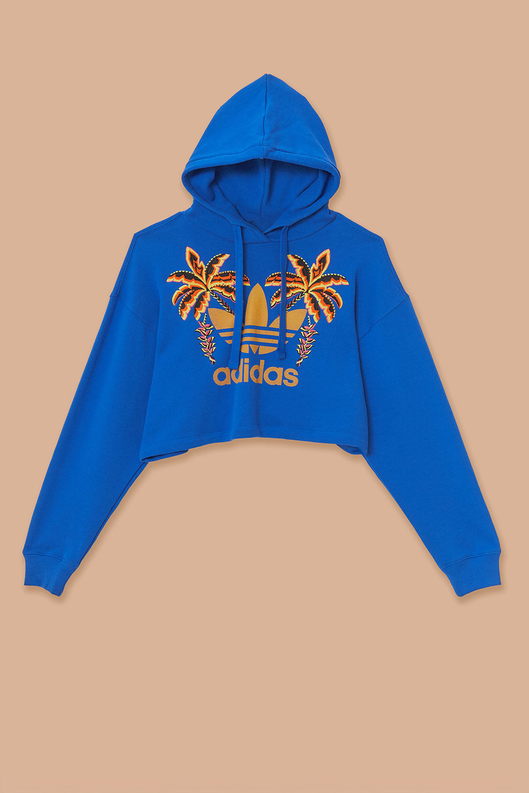 Adidas Farm Rio firebird blue/yellow hoodie and online leggings.